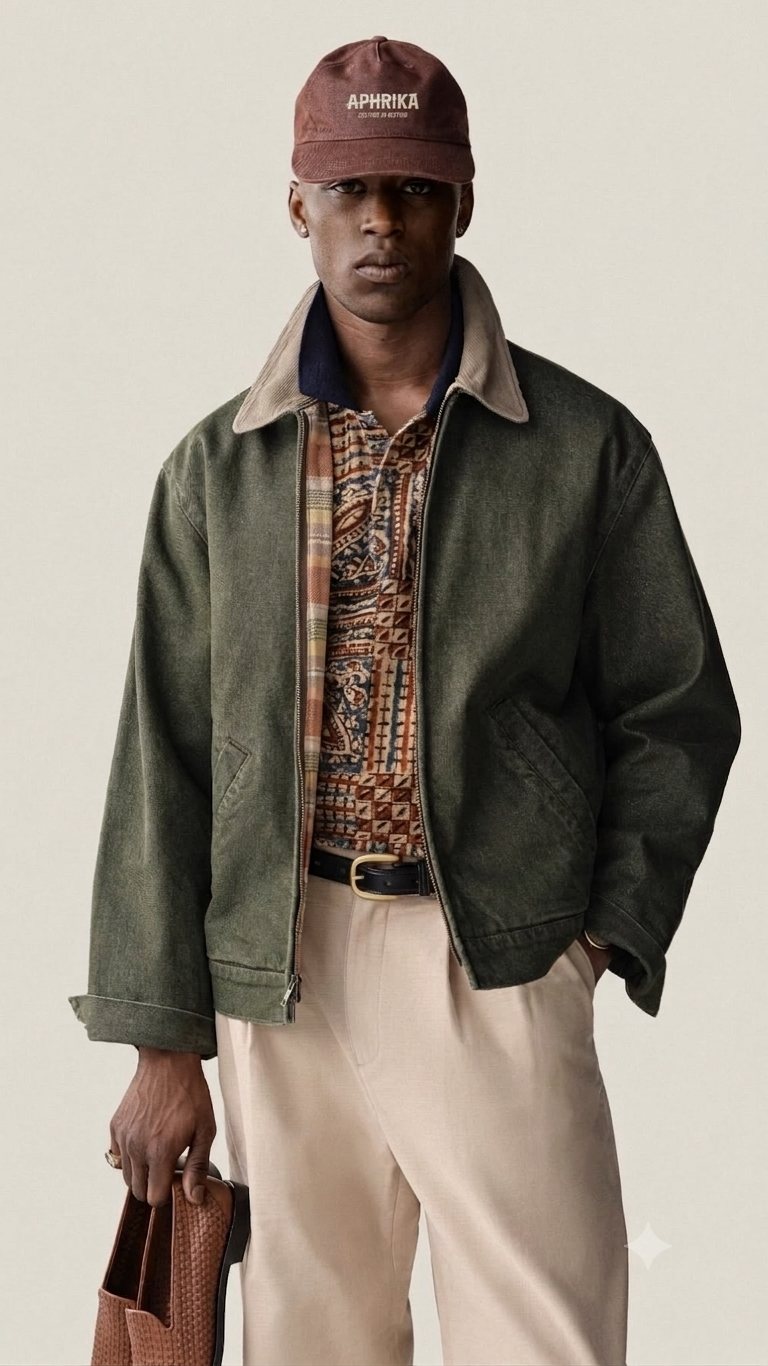 Aphrika lookbook, fifth look