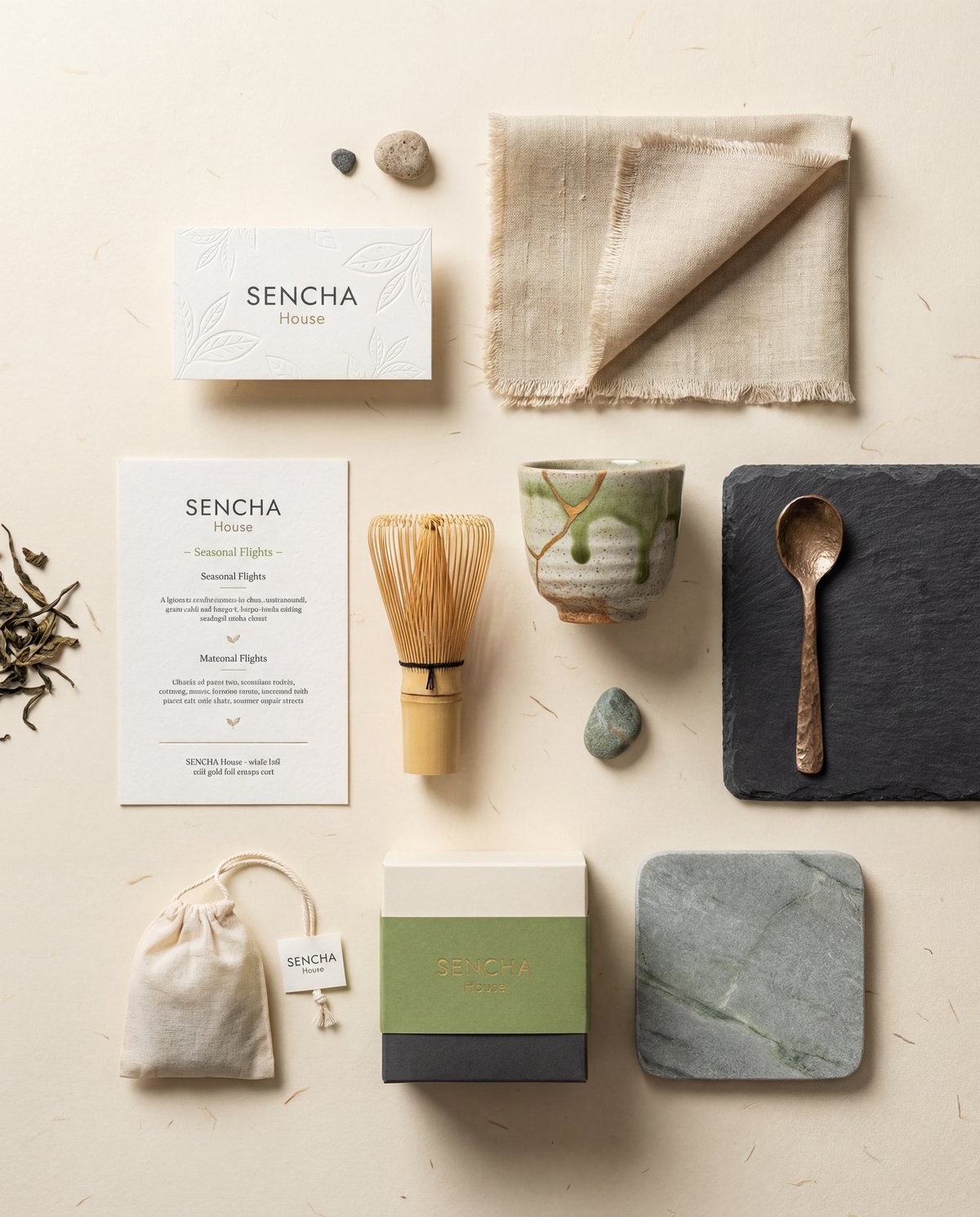 Sencha House stationery