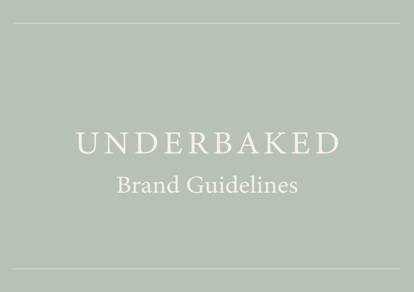 Underbaked brand guidelines, introduction