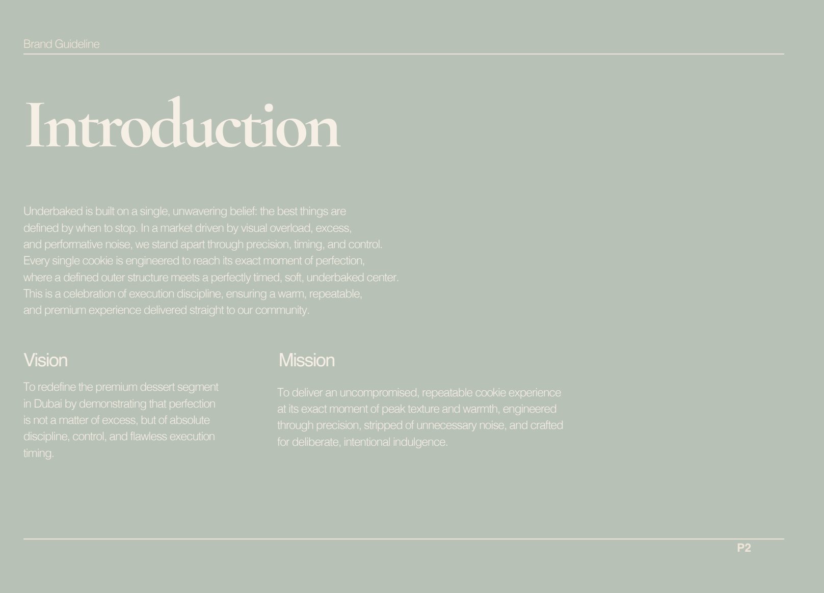Underbaked brand guidelines, page 3