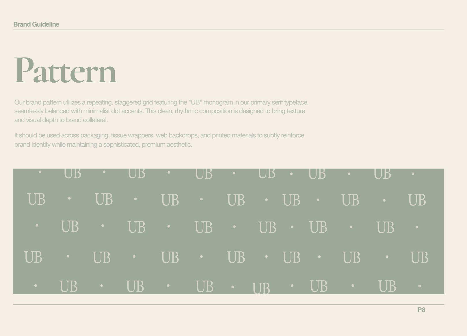 Underbaked brand guidelines, page 9