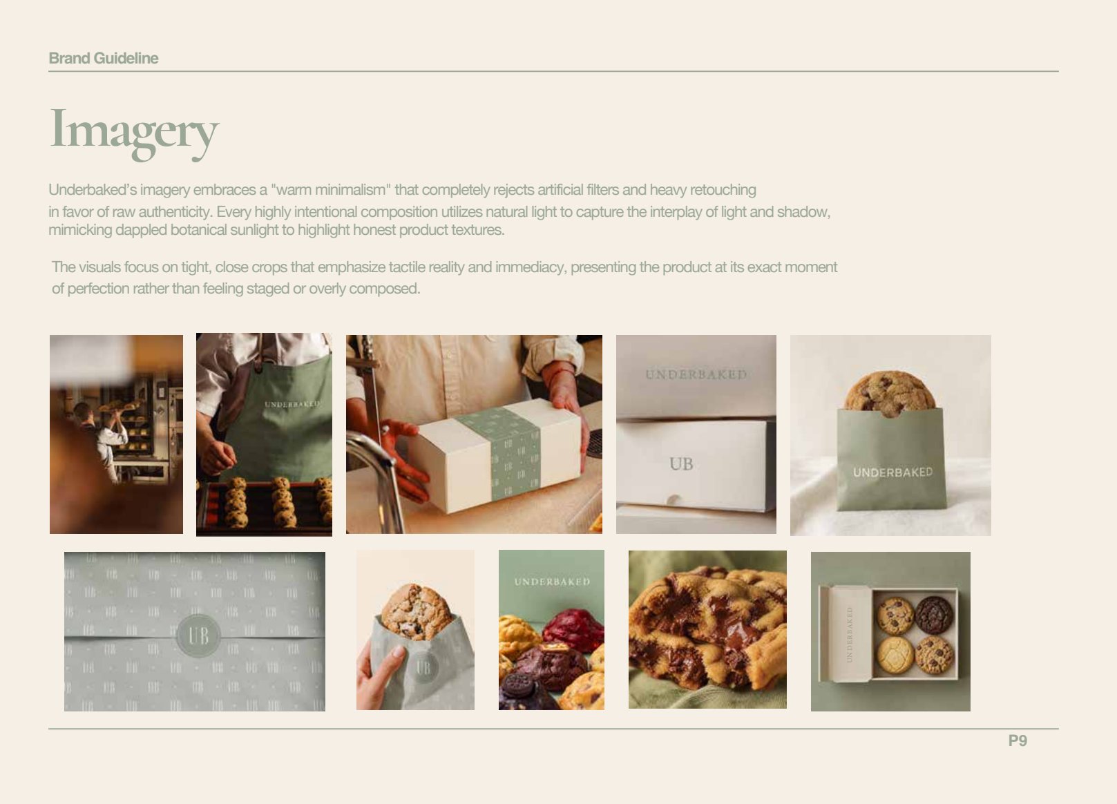 Underbaked brand guidelines, page 10