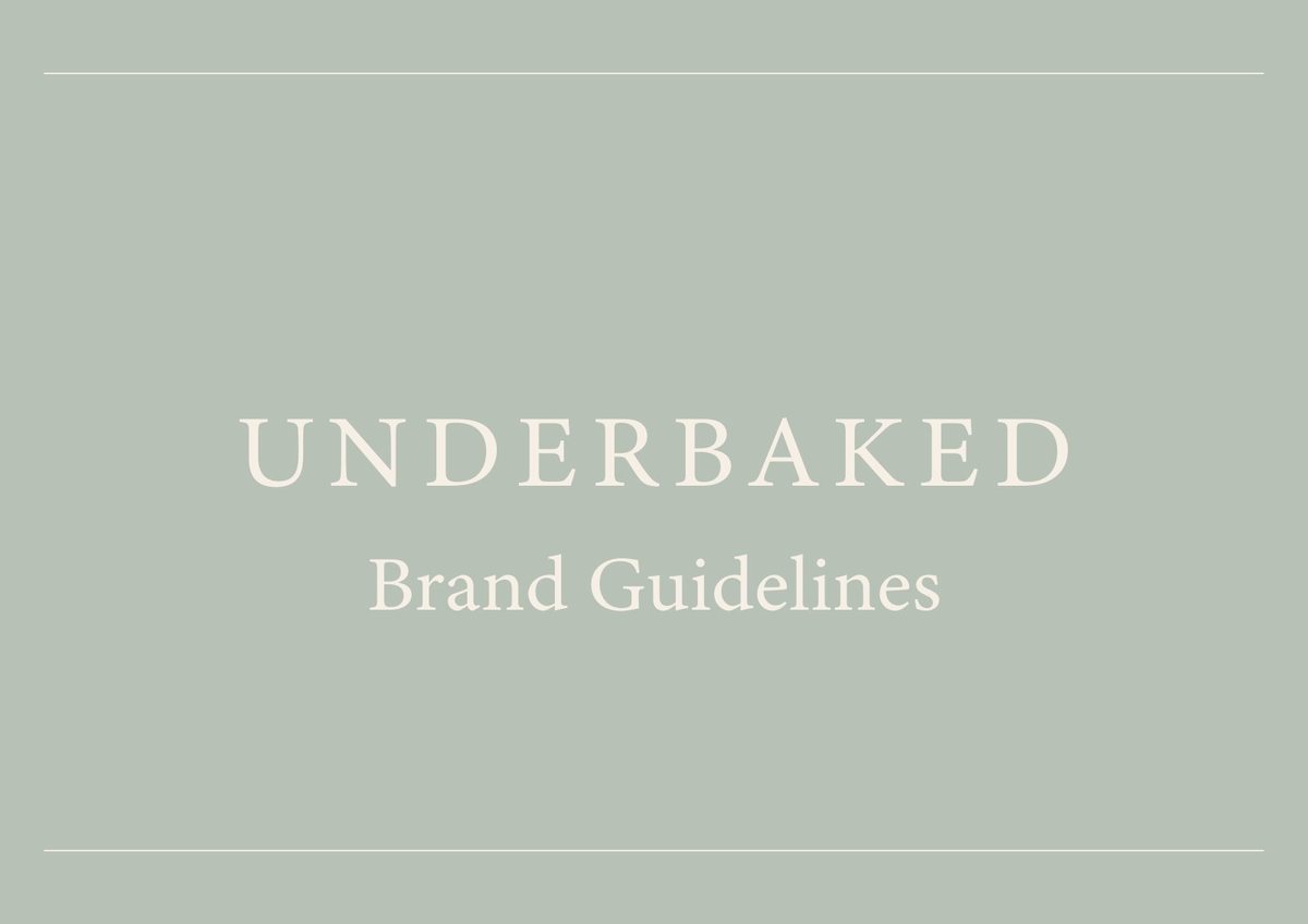 Underbaked brand identity